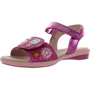 Lelli Kelly LK7422 Fuchsia Glitter ToddlerG sandals 27 NEW